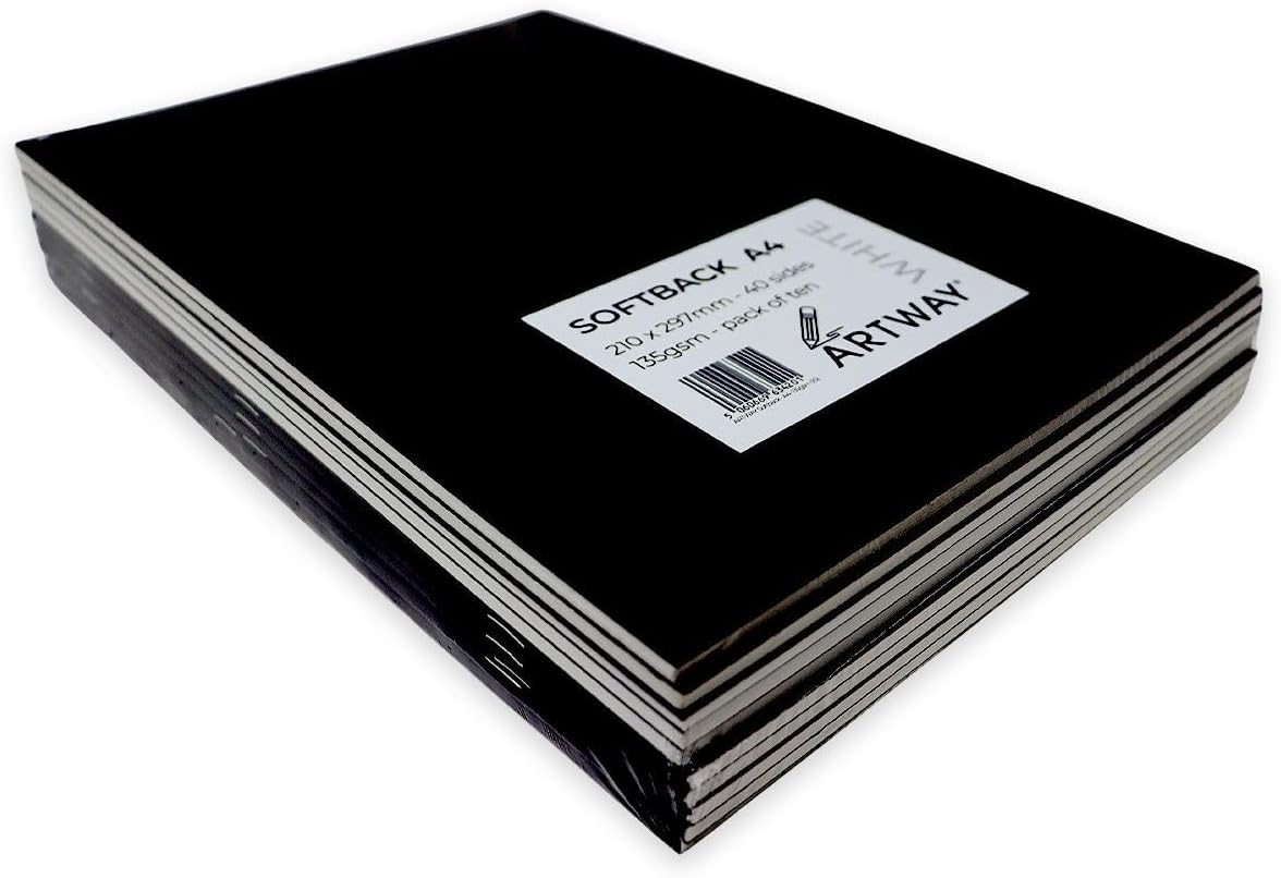 Thumbnail 5 de Artway Skizzenbuch mit Softcover A3 Hochformat – 135 g/m² Zeichenpapier (10er-Pack, weiß)