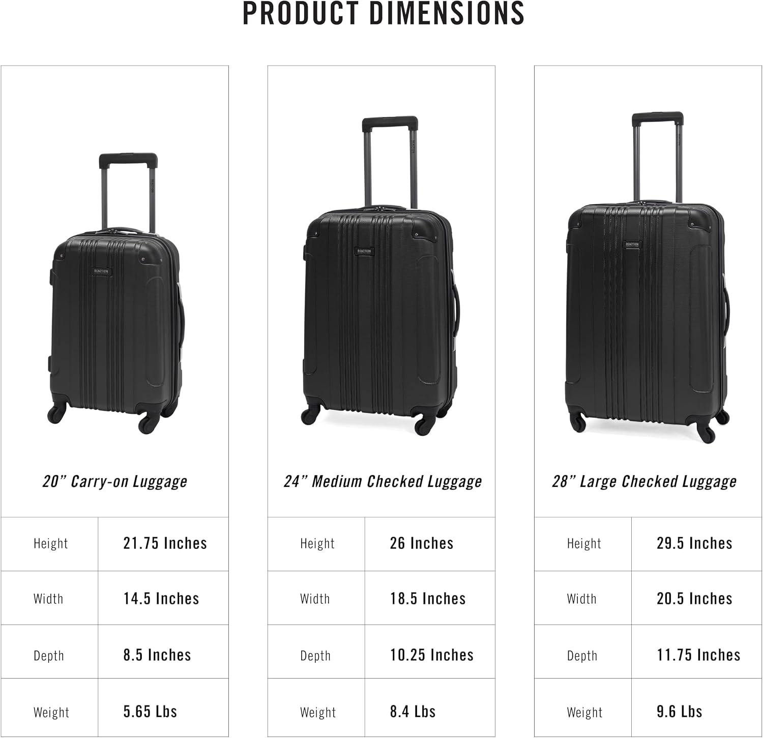 Thumbnail 5 de Kenneth Cole Reaction Out Of Bounds Vertical Travel Luggage Carbon 5708488