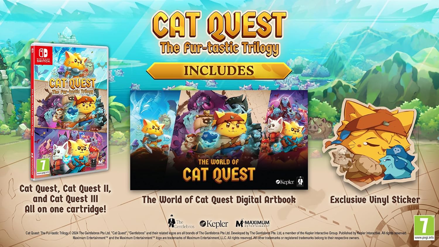 Thumbnail 1 de Cat Quest: The Fur-tastic Trilogy – Nintendo Switch (Maximum Entertainment)