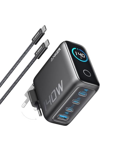 Detalle de Anker 140W USB-C Ladegerät – 4-Port Netzteil mit GaN-Technologie