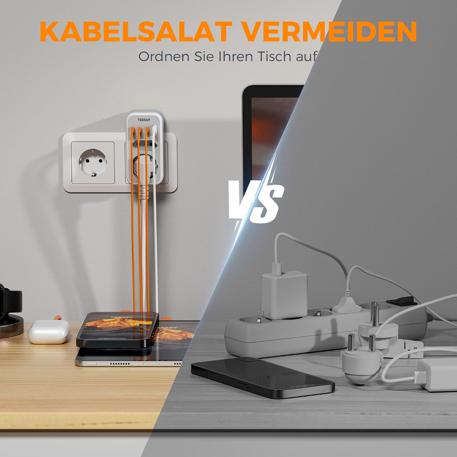 Thumbnail 6 de TESSAN USB-C Mehrfachstecker 3600 W, grau