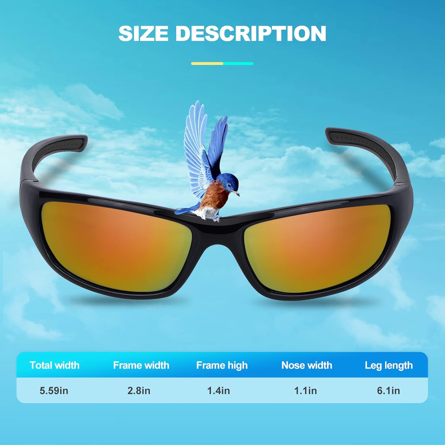 Thumbnail 3 de Duduma Lunettes de Soleil Polarisées Sports – Cadre TR8116 Ultra-léger, Unisexe