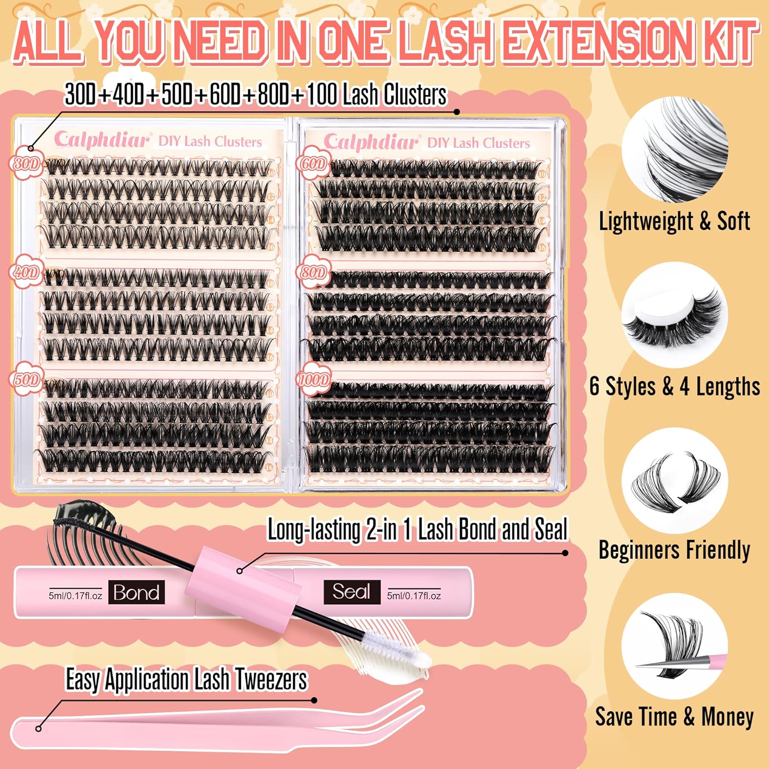 Thumbnail 2 de Lash Clusters Kit 474pcs Wispy Lashes 💄