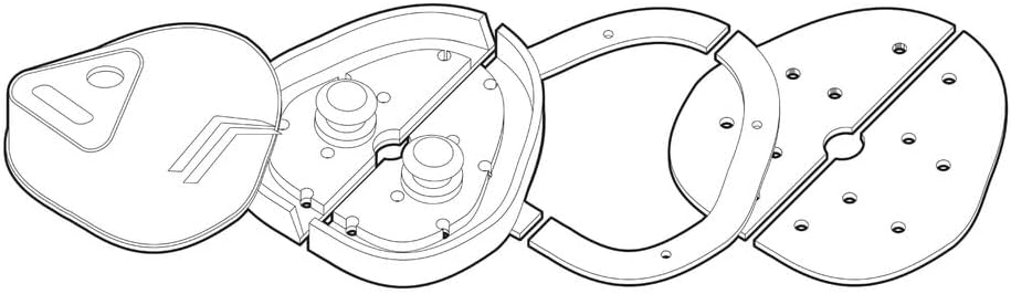 Detalle 2 de Lampa 65411 – metalowe zabezpieczenie antykradzieżowe z zamkiem wpuszczanym