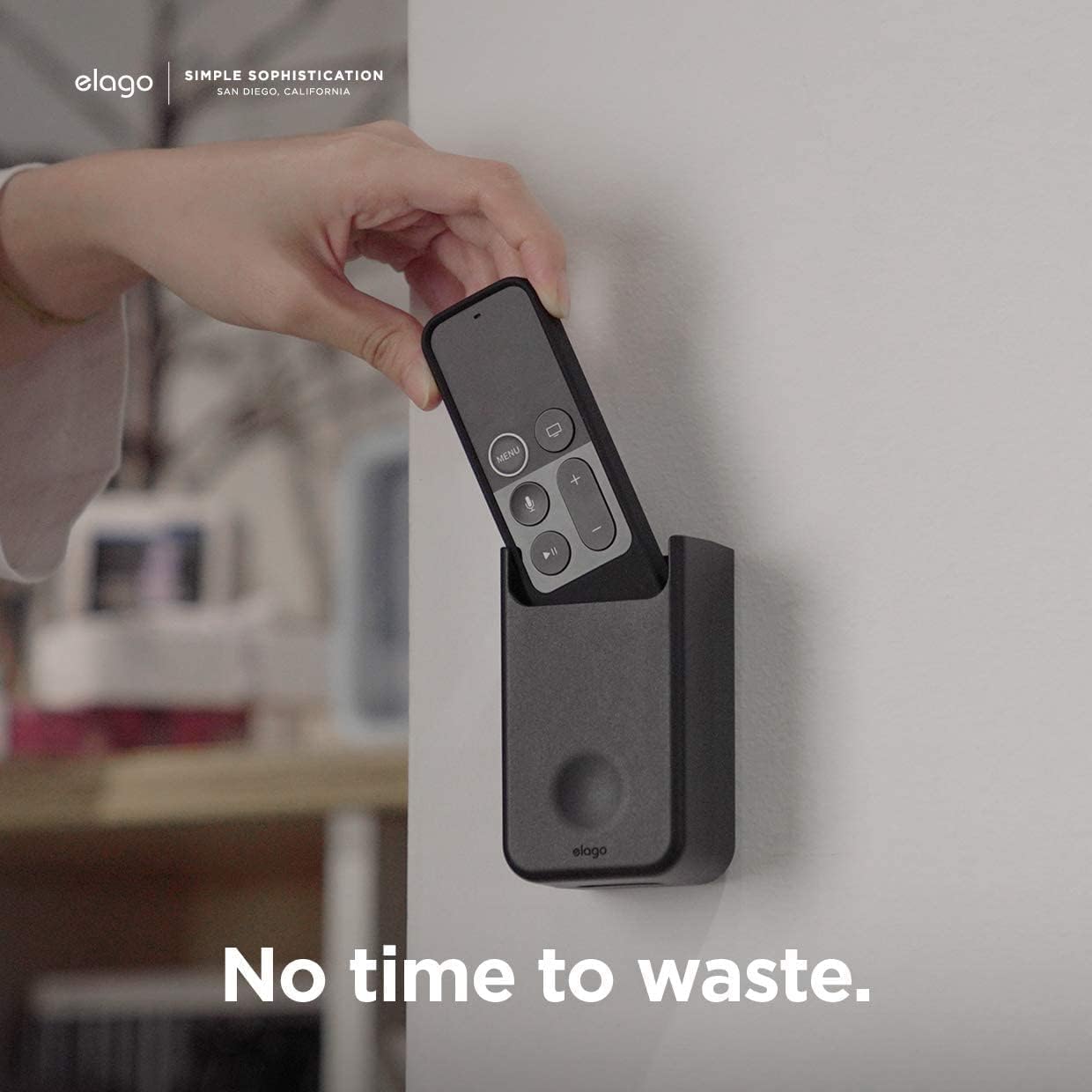 Thumbnail 5 de elago Support de télécommande universel pour Apple TV et autres télécommandes (design détaillé, moyen, noir)