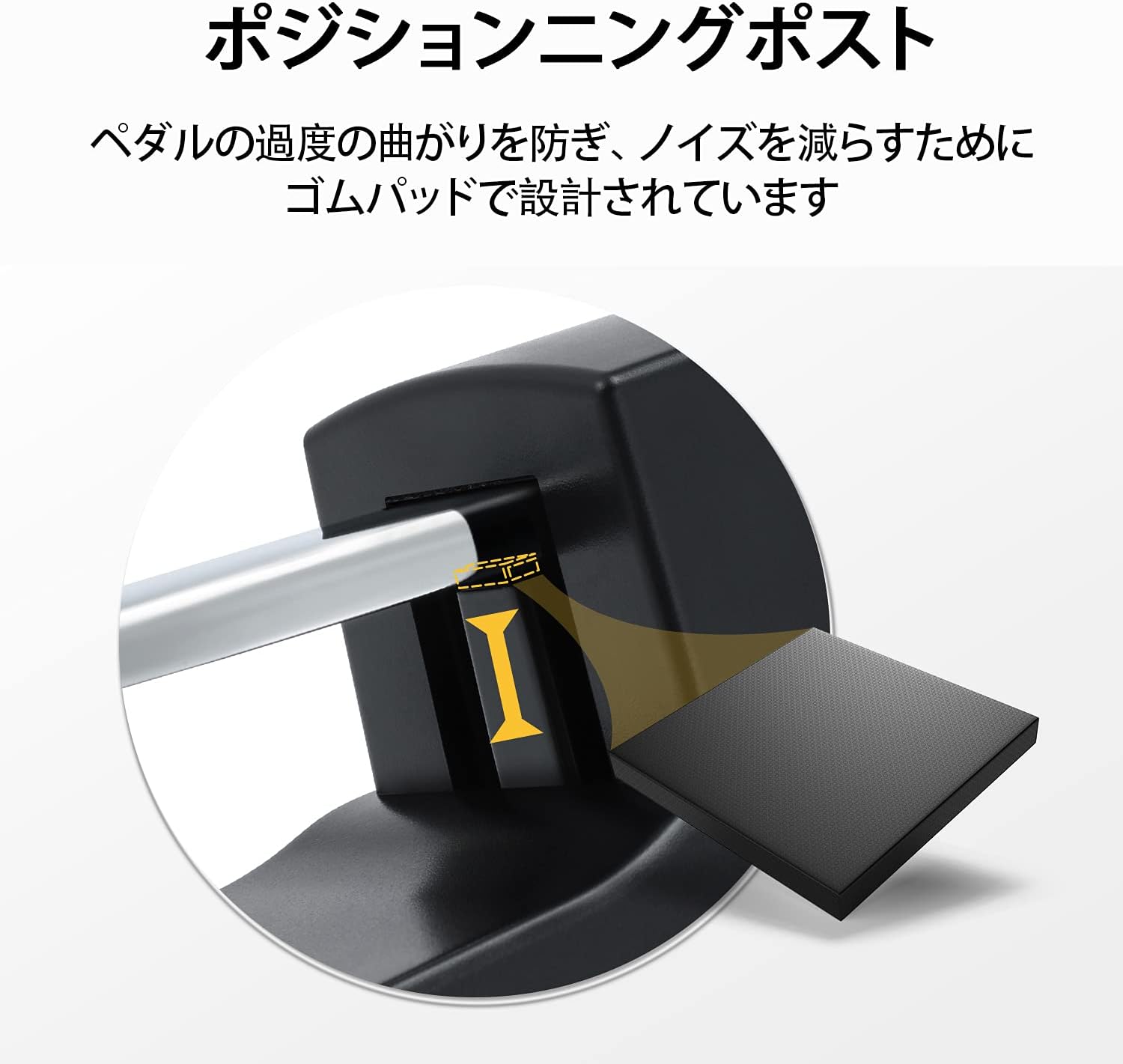 Detalle 1 de Donner DSP-001 ダンパーペダル 1.6Mケーブル・滑り止め付き