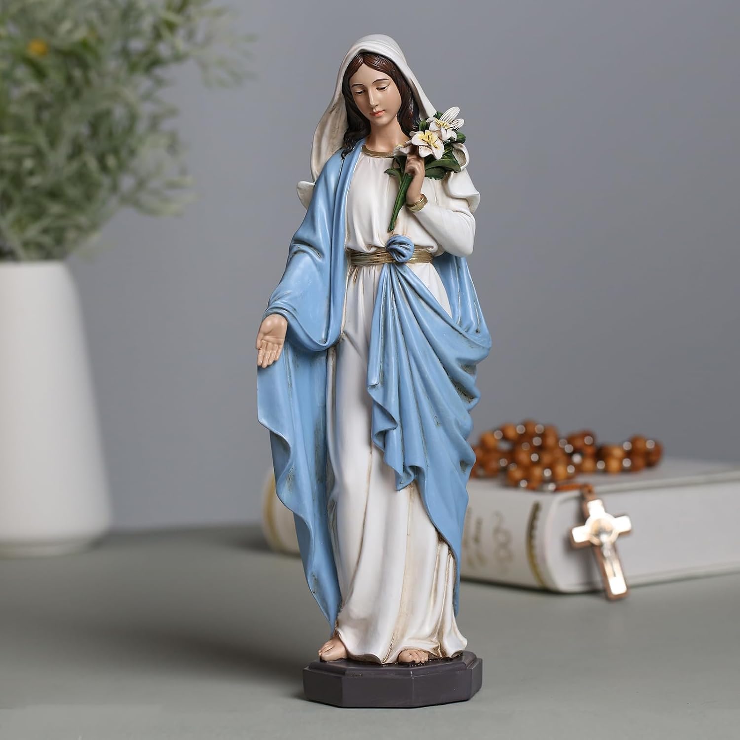 Thumbnail 5 de Grace4Joy Statue Mère Marie 10 pouces ⚜