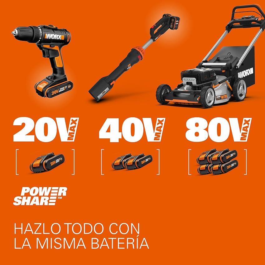 Thumbnail 6 de WORX WX108.9 Taladro atornillador 20V, 45 Nm