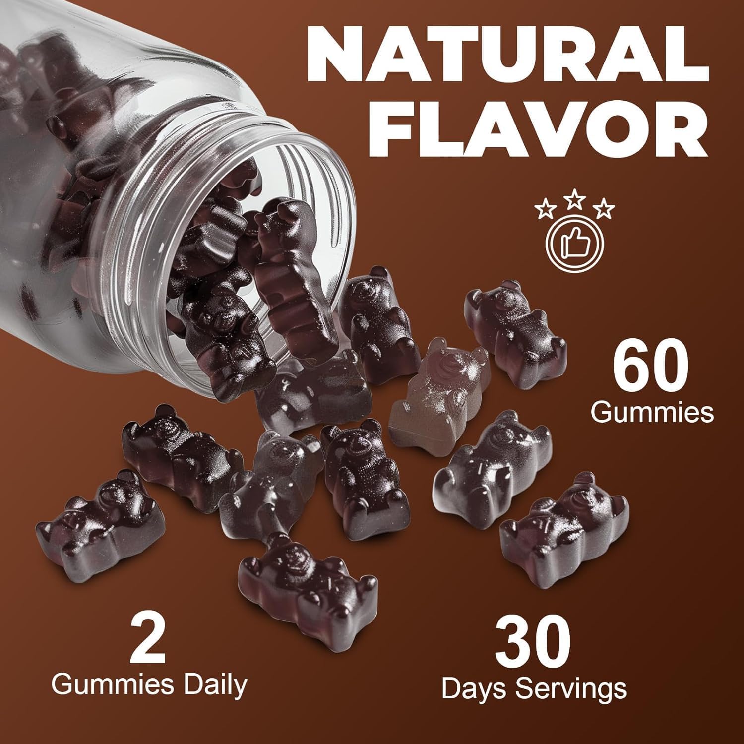 Thumbnail 5 de 12-in-1 Mushroom Gummies (Soft Candies) – 60 count bottles, 2 bottles