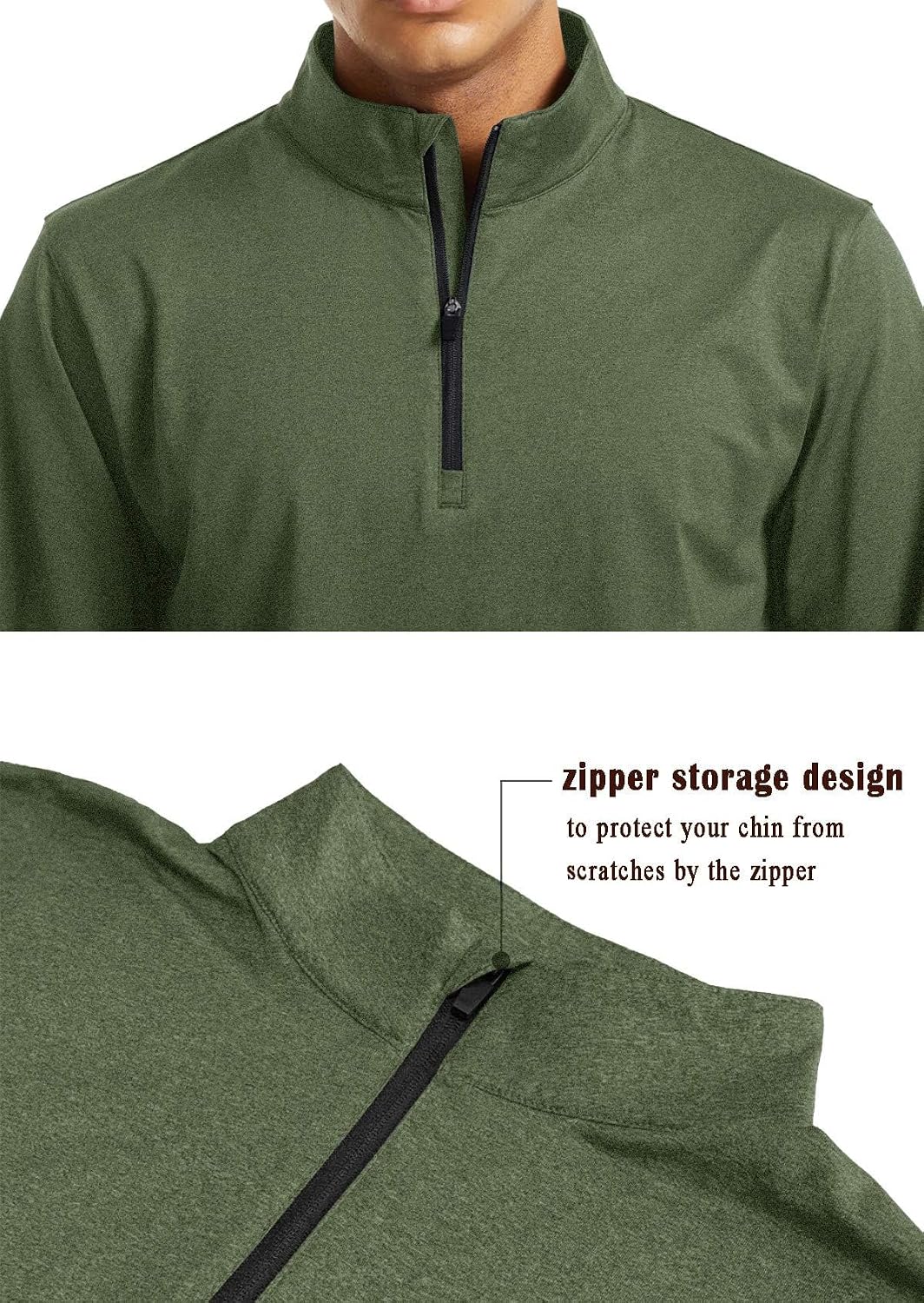Thumbnail 4 de Fleece 1/4 Zip Funktionsshirt mit Stretch