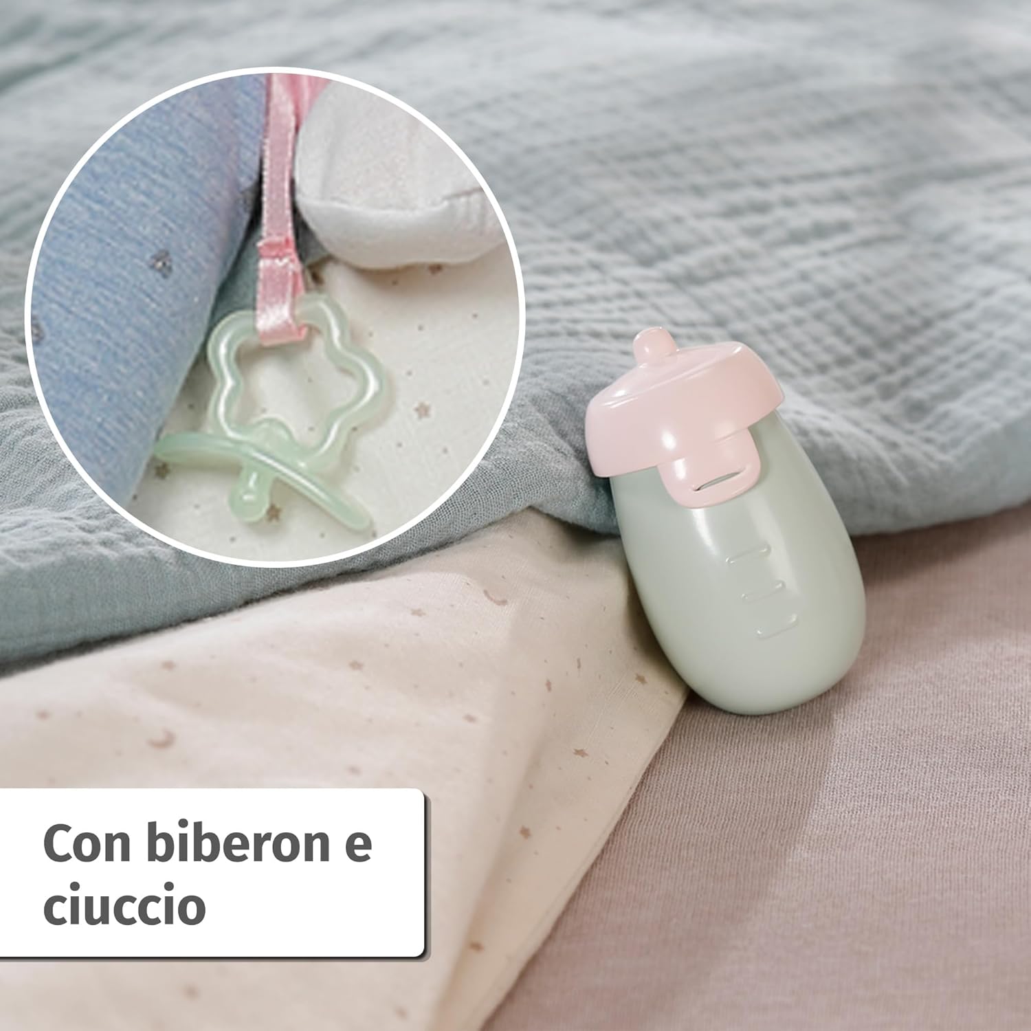 Thumbnail 5 de Baby Annabell Hannah Play with me: la bambola in tessuto interattiva per neonati con 5 funzioni e accessori