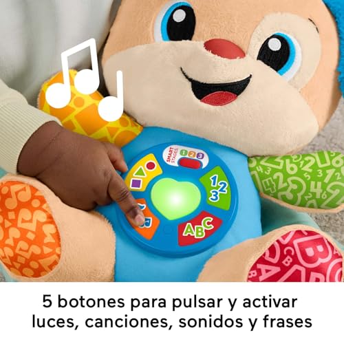 Detalle de Fisher-Price Laugh & Learn Perrito de Peluche musical con Smart Stages (JFD26) – multilingüe