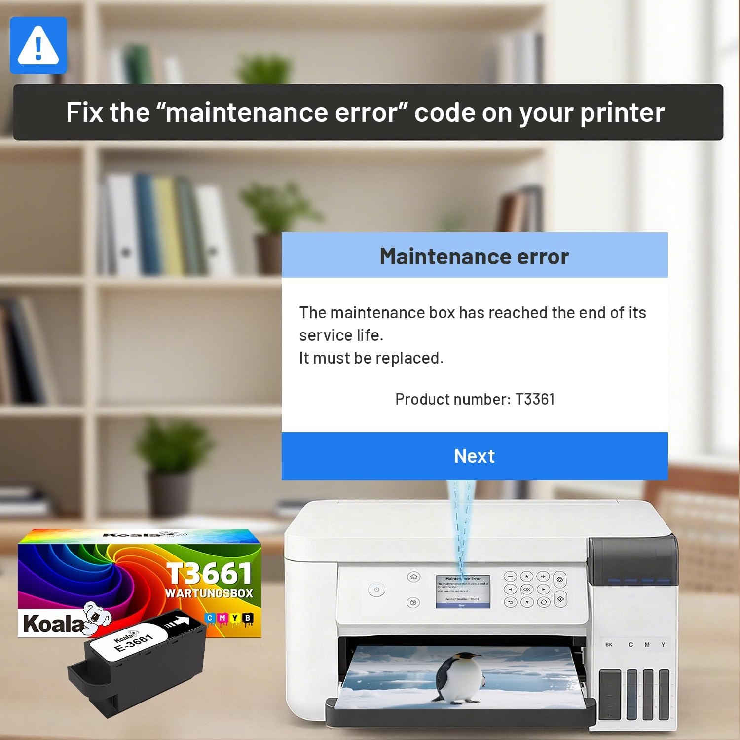 Thumbnail 4 de Koala T3661 T366100 kit di manutenzione per Epson Expression Photo e Expression Premium (con chip) – 1 confezione