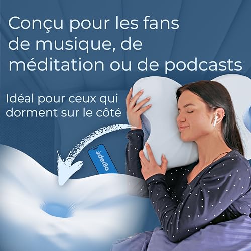 Detalle 2 de Derila Ergo Oreiller Cervical Mémoire de Forme Papillon Rafraîchissant