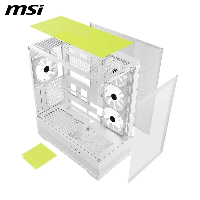 Thumbnail 1 de MSI MAG PANO 110R PZ WHITE caja mid tower blanca 🖥