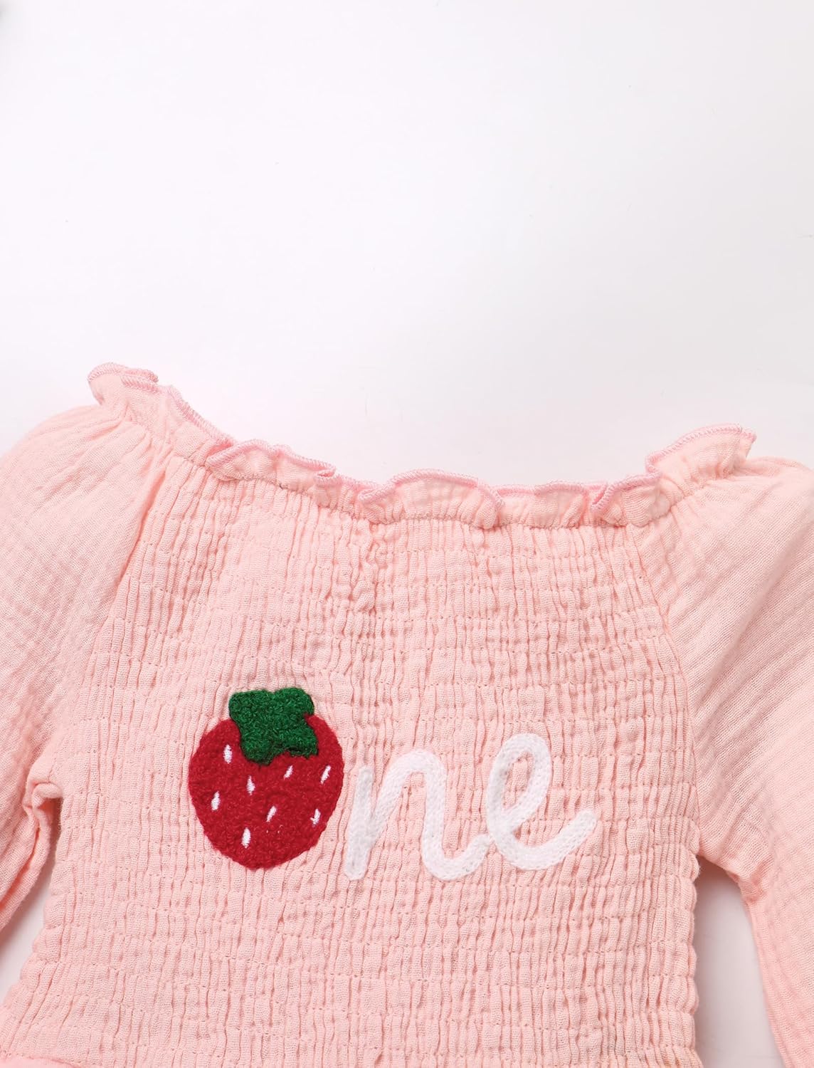 Thumbnail 3 de EFOGEP Baby Girls First Birthday Outfit: Princess Long Puff Sleeve Tulle Dress & Bowknot Headband 2-Piece Set