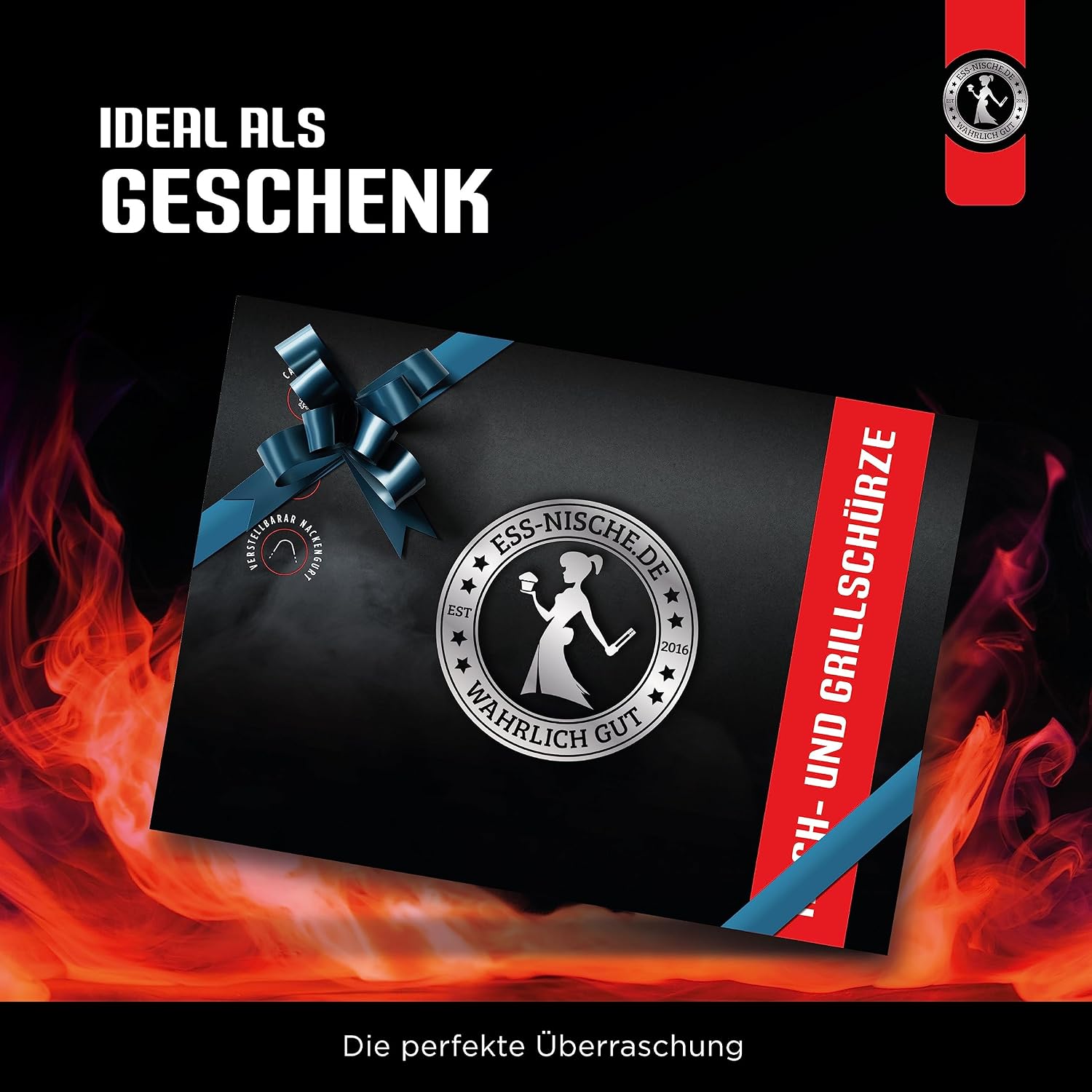 Thumbnail 6 de Ess-Nische® Kochschürze Denim verstellbar 🧑