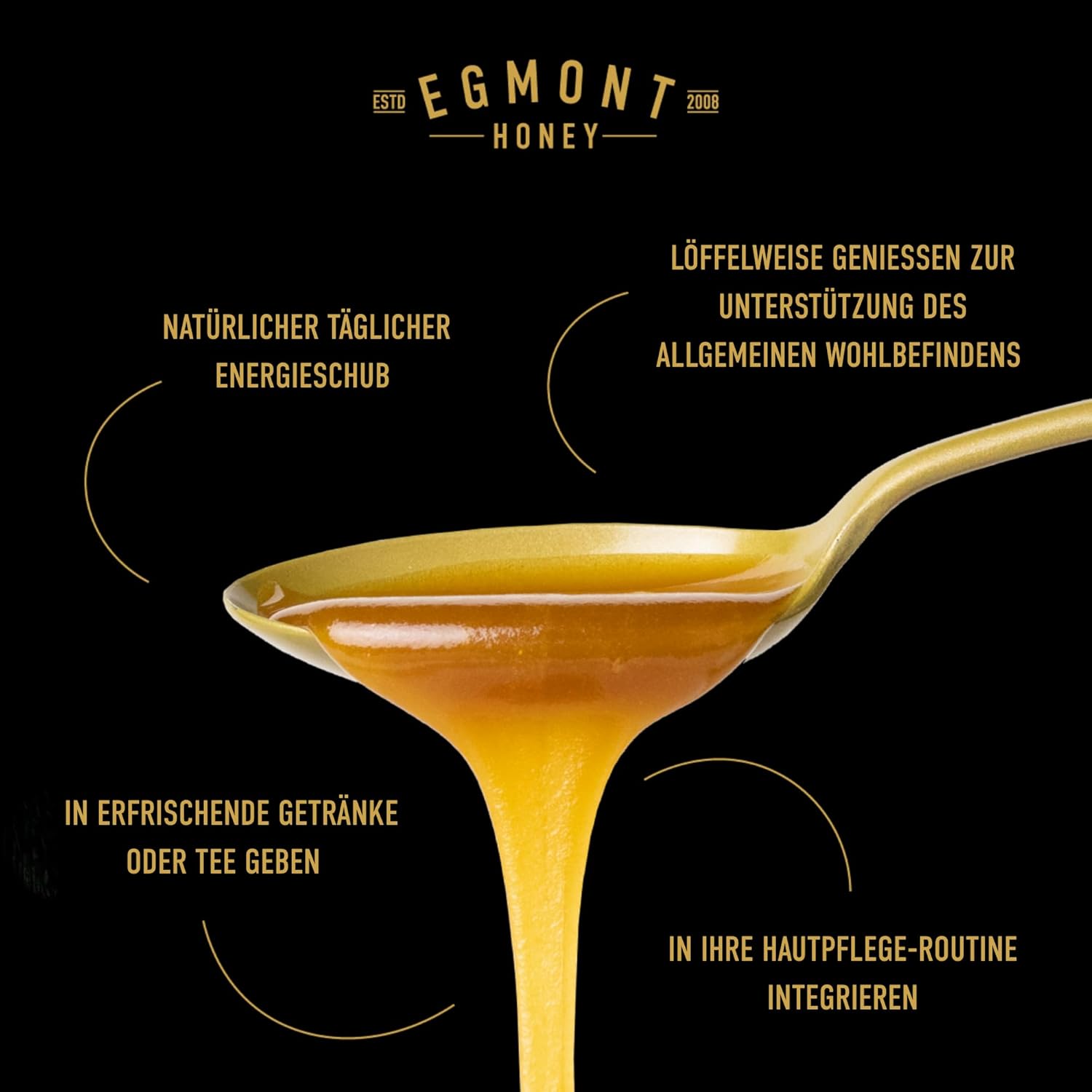 Thumbnail 6 de Egmont Honey Manuka Honig 1200+ MGO 25+ UMF (250 g) – 100% Reiner Manuka Honig aus Neuseeland, UMF-zertifiziert, in Geschenkbox