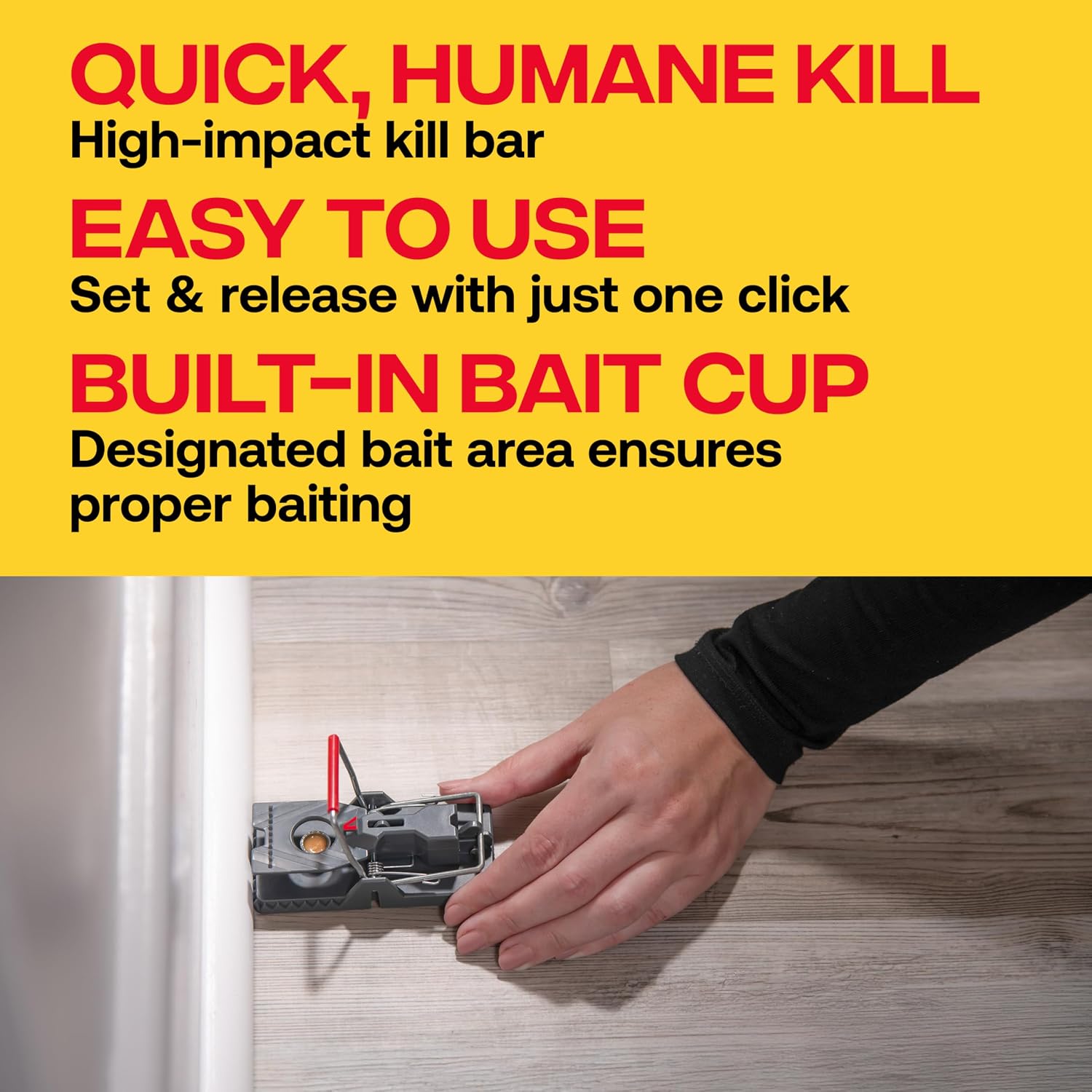 Detalle de Victor M393SSR Power-Kill Mouse Traps, 6-Pack Reusable Snap Traps