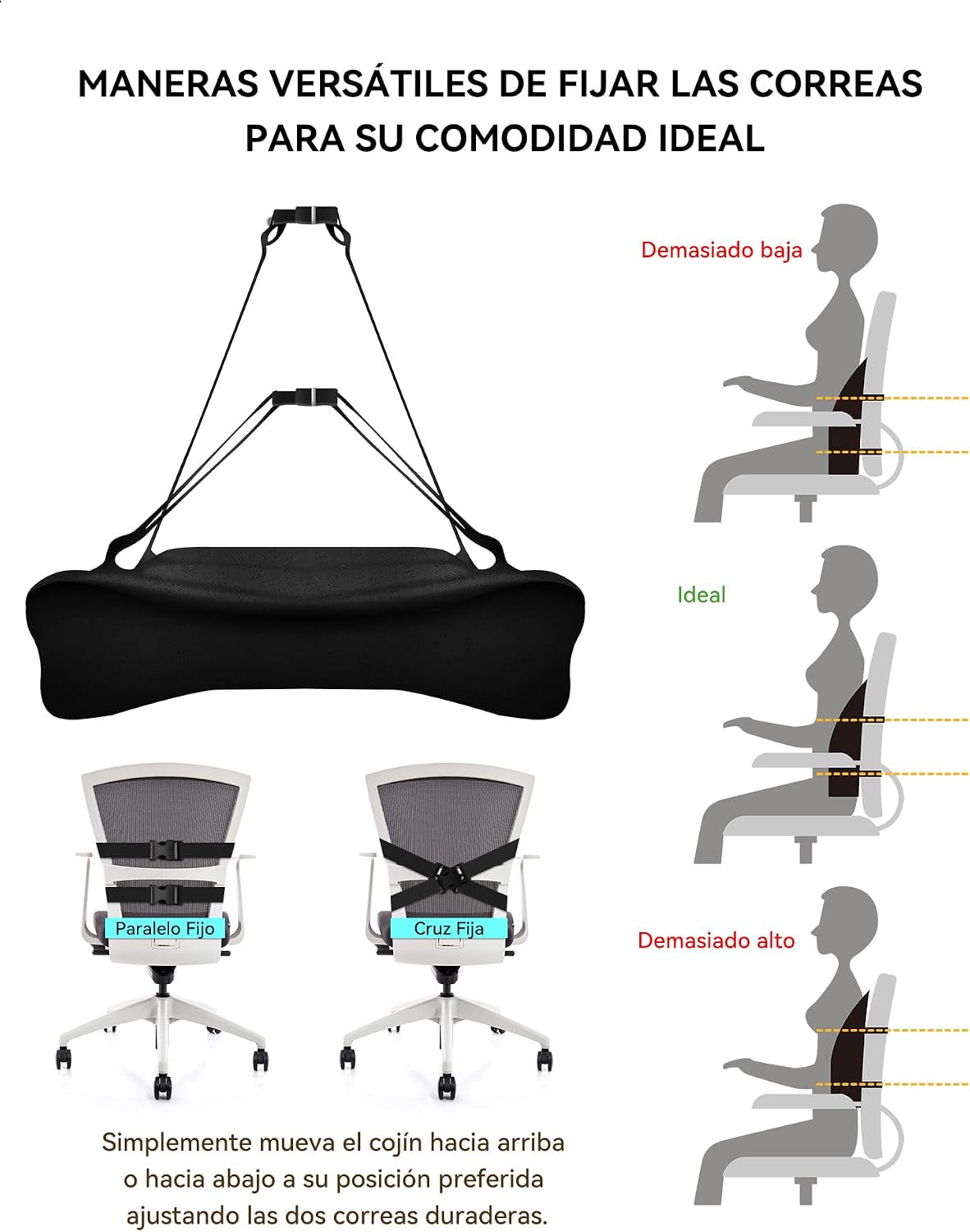 Thumbnail 5 de Travel Ease Cojín Lumbar 43x40x11 cm