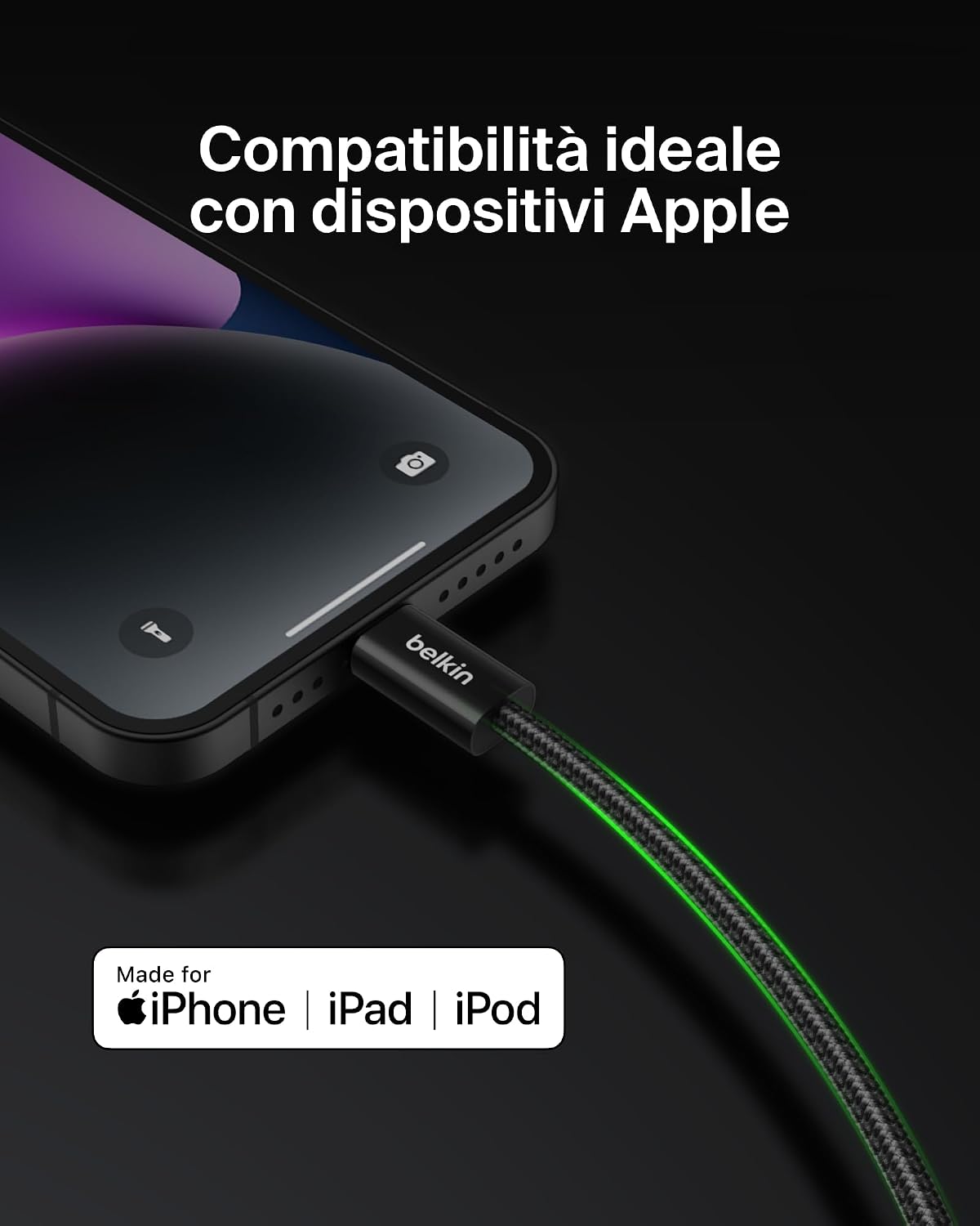 Detalle 2 de Belkin BoostCharge cavo Lightning 1,5 m