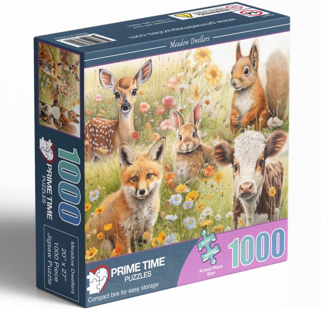 Detalle de Prime Time Puzzles 6099 Adult Animal Jigsaw Puzzle, 20 x 27 Inches