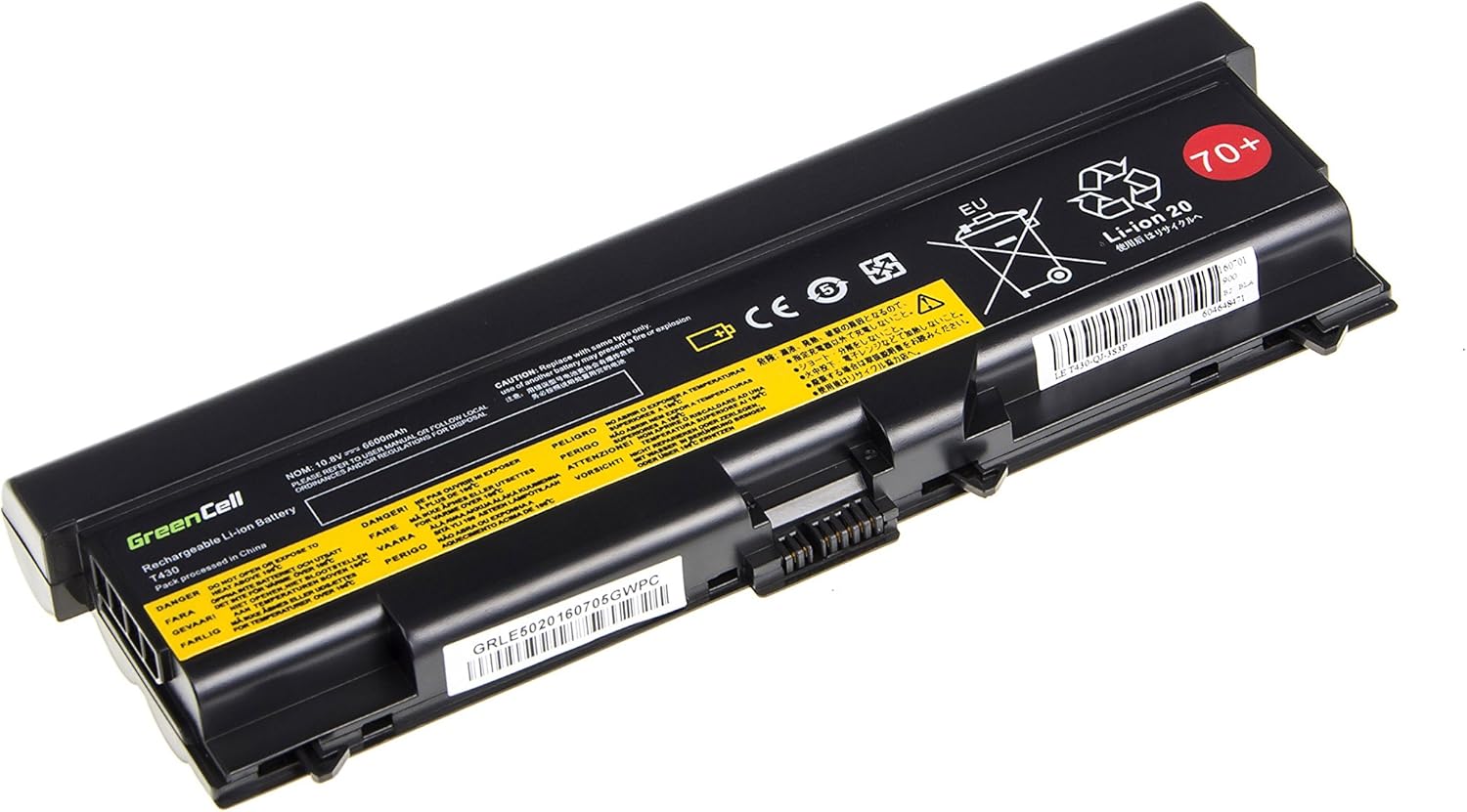 Thumbnail 4 de Green Cell batteria 70+ 55+ 57+ per Lenovo ThinkPad T430/T530/W530 (6600 mAh) compatibile con 0A36302, 0A36303 e 42T4757