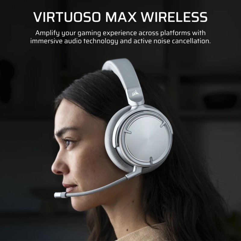 Thumbnail 3 de Corsair VIRTUOSO MAX Silver Auriculares Gaming