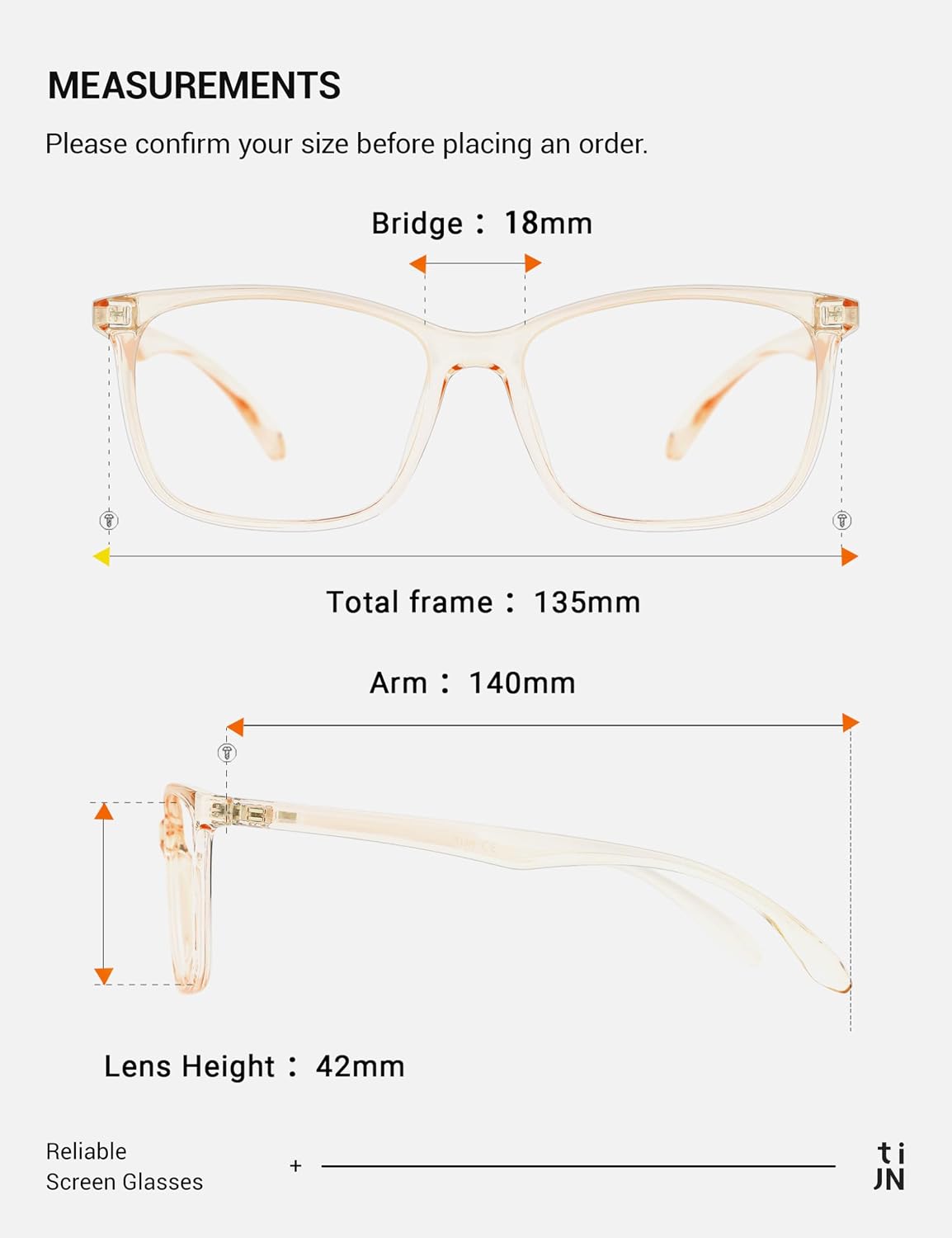 Thumbnail 6 de TIJN Blue Light Blocking Glasses Clear Frame ๐