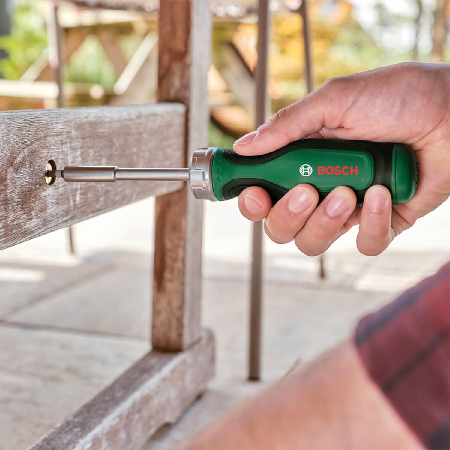 Thumbnail 1 de Bosch Home and Garden ratchet screwdriver with 12 bits (pop-up bit magazine, magnetic holder)