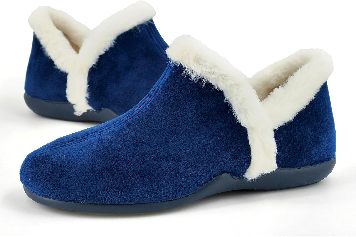 Thumbnail 1 de JOMIX damespantoffels in fluweel, ballerina-stijl voor de winter