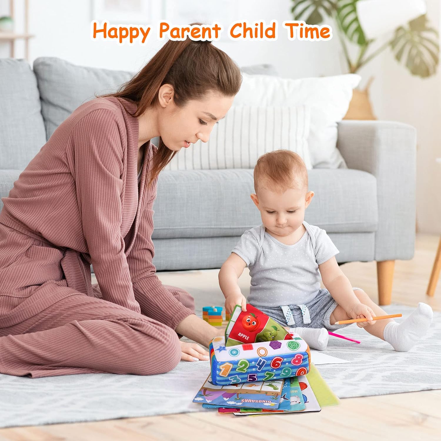 Thumbnail 5 de Vicloon Baby Tissue Box Toy, Sensorik-Spielzeug