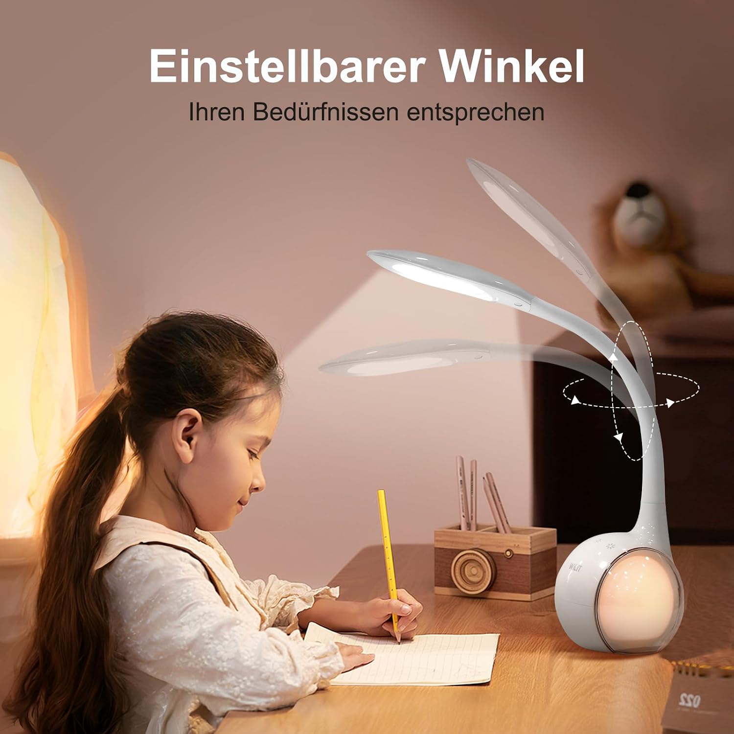 Detalle de Lampe de Bureau Enfant WILIT T3 — LED tactile RGB, veilleuse et rotation à 360°