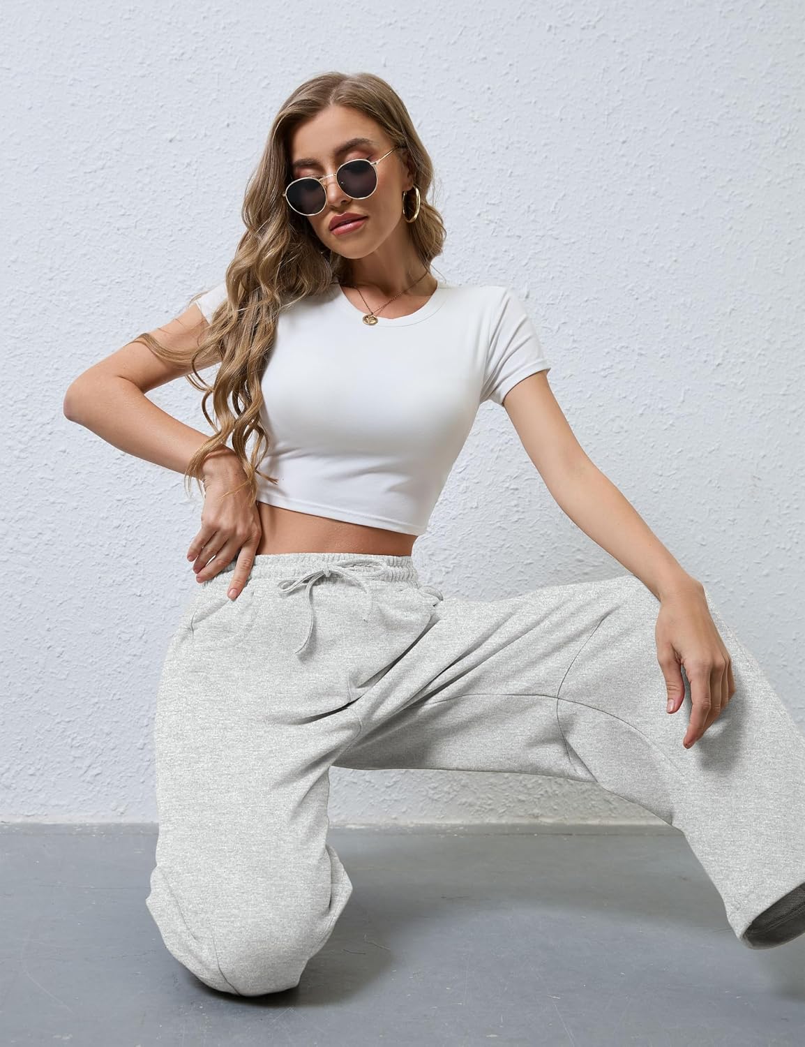 Thumbnail 5 de SeekMe Barrel Leg Sweatpant Wide Leg Pants