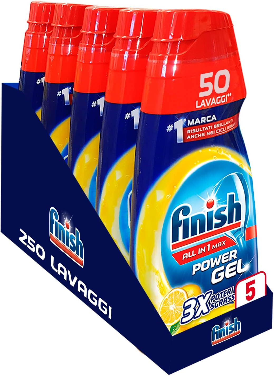 Thumbnail 1 de Finish Powergel Gel lavastoviglie Limone 120 lavaggi