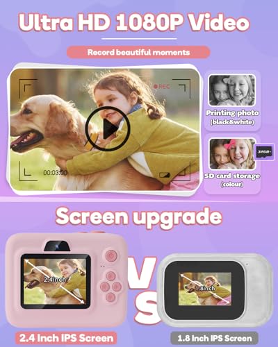 Thumbnail 3 de Dylanto Kids Camera Instant Print: 1080P Fun, Portable Photo Printer Camera for 3–12 Year Olds