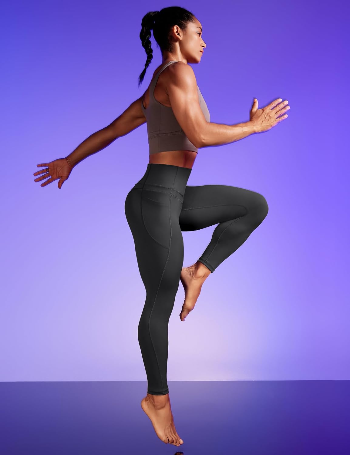 Detalle 2 de IUGA Compression Leggings 5.9" High Waist đ§â