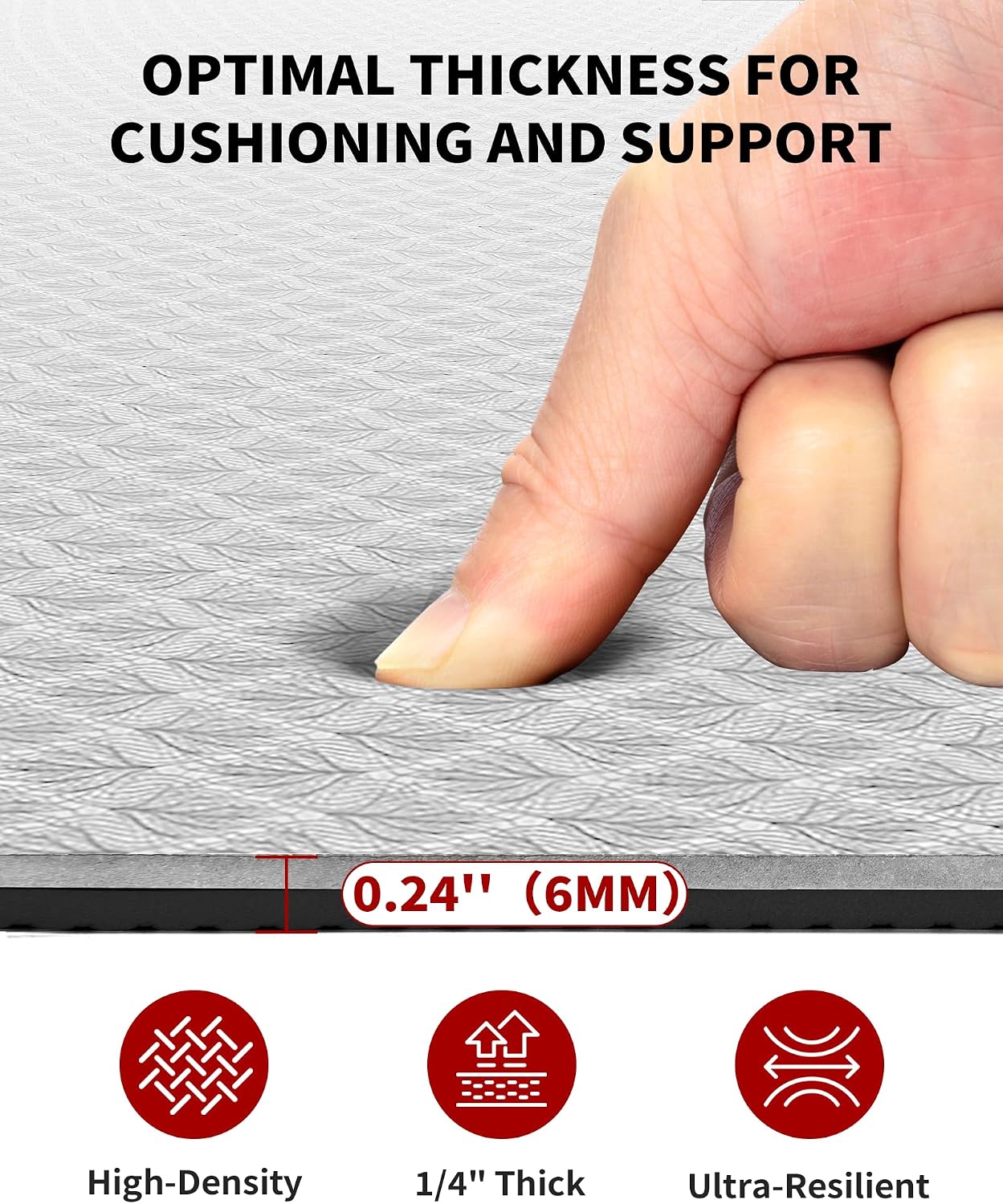 Detalle de CAMBIVO Yoga Mat 72" x 48