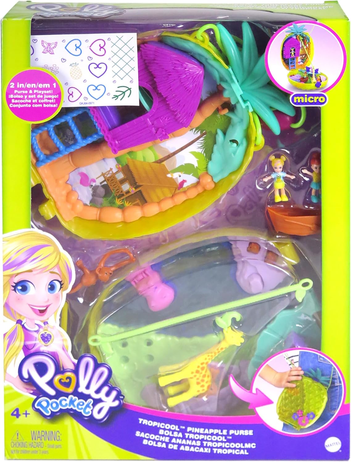 Thumbnail 6 de Polly Pocket Cofre Piña con Lila y Accesorios 🍍