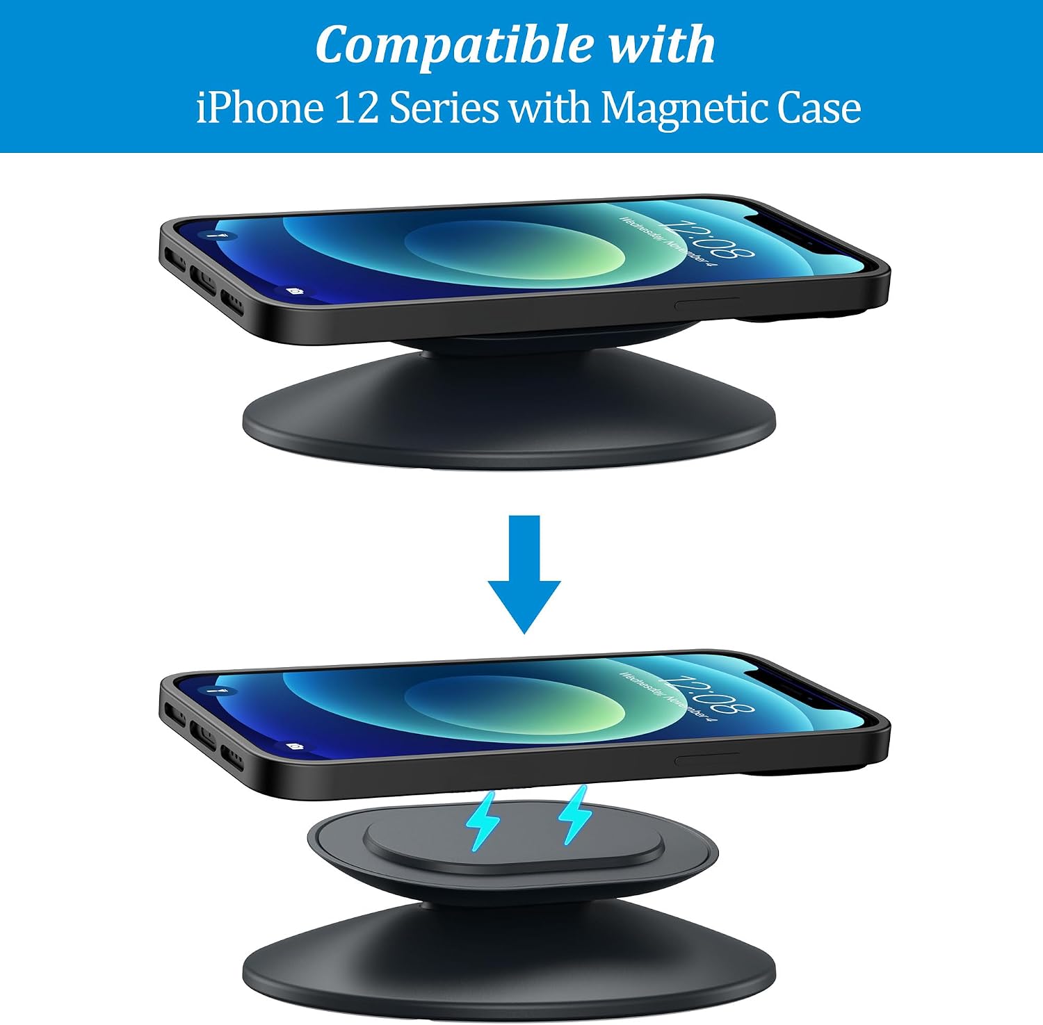 Thumbnail 6 de PlusAcc Stand for Show 11 & Show 8 (2025 Release) and iPhone Models — Adjustable Tilt Table Display