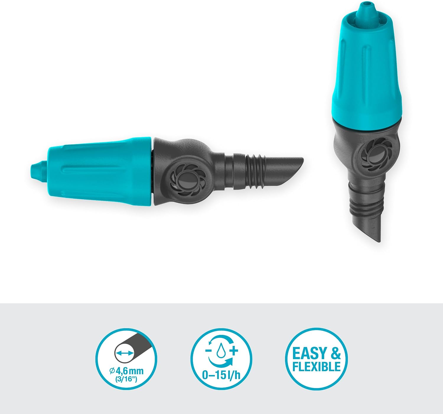 Thumbnail 1 de Gardena Micro-Drip-System Gocciolatore di fine linea regolabile 0-15 l/h (10 pz, 13305-20)