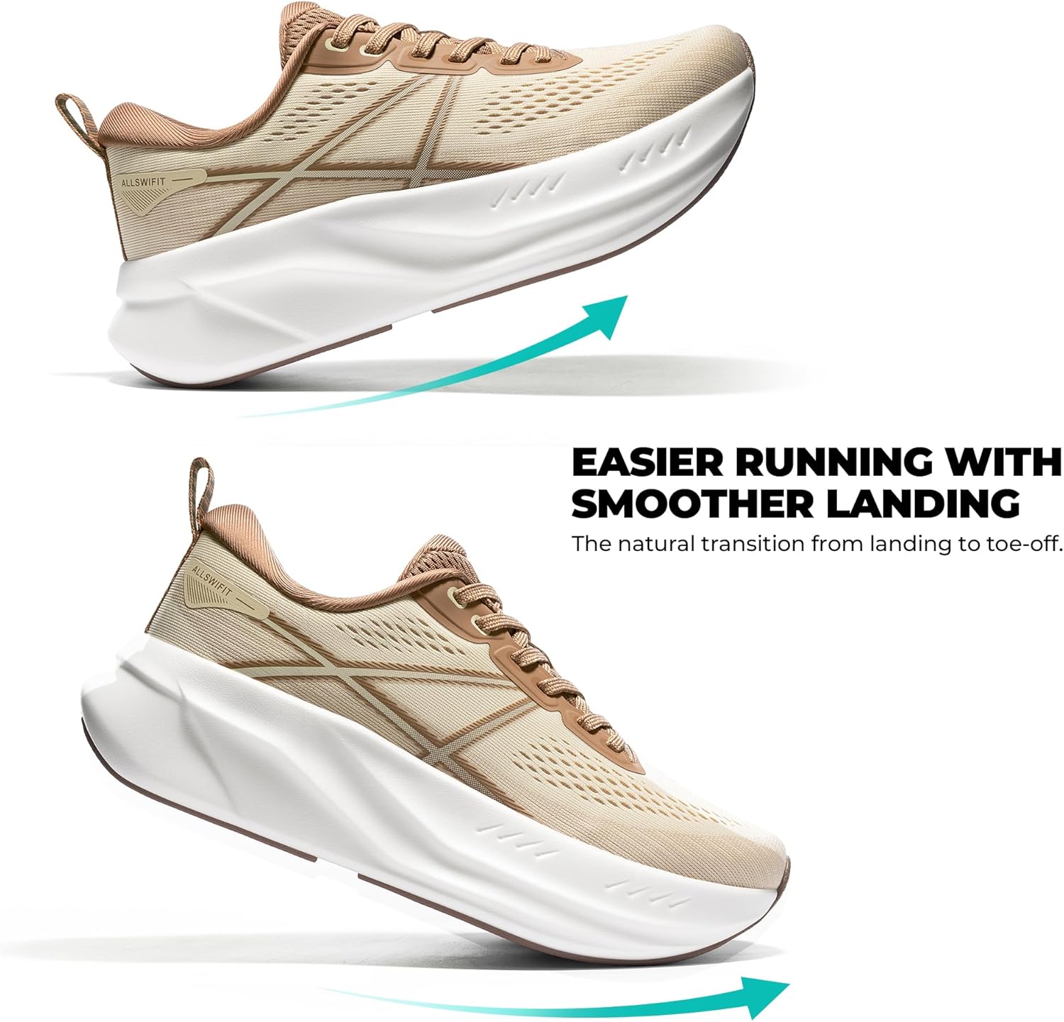 Detalle 2 de ALLSWIFIT Women’s Road Running Shoes Cushion “Active5K”