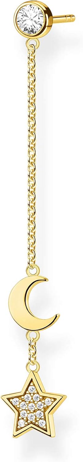 Thumbnail 3 de Thomas Sabo Einzel-Ohrring Stern & Mond aus 925 Sterling Silber (H2151)