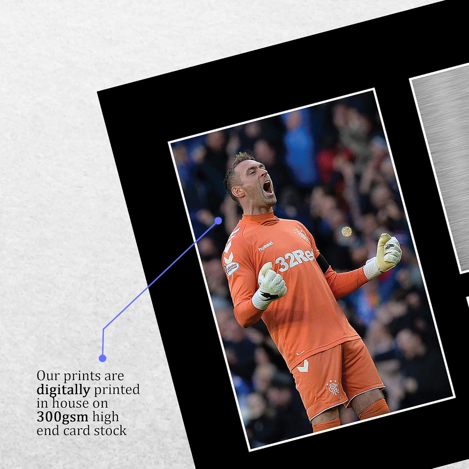 Thumbnail 3 de HWC Trading A4 Allan McGregor Rangers signed autograph picture (printed display) for football fans