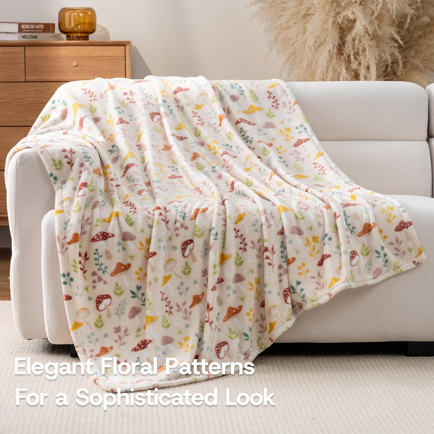 Thumbnail 1 de Luxury Printed Fleece Warm Blanket 108×90 in 🛋