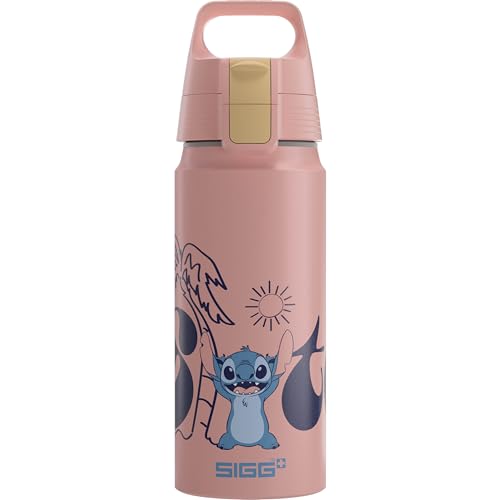 Detalle de Sigg Alu Trinkflasche Kinder WMB ONE Stitch Disney 0,6 L – kohlensäuregeeignet, auslaufsicher
