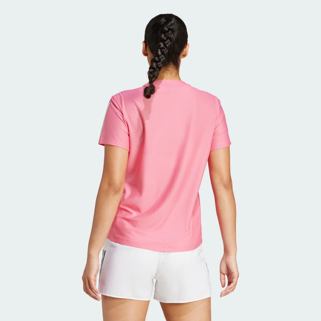 Detalle 2 de Camiseta Own The Run de Adidas – Rosa