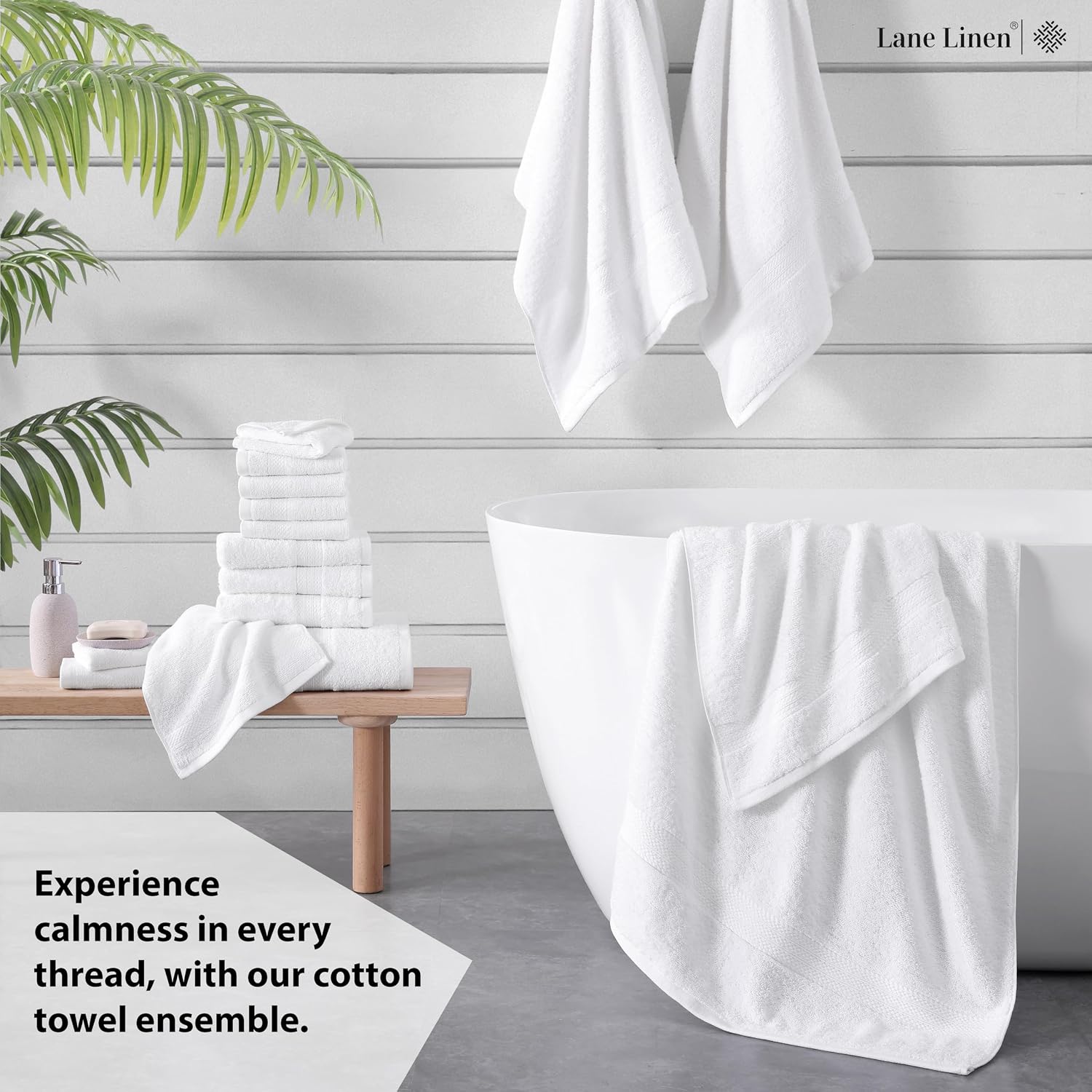 Detalle de LANE LINEN 16-Piece Bath Towel Set