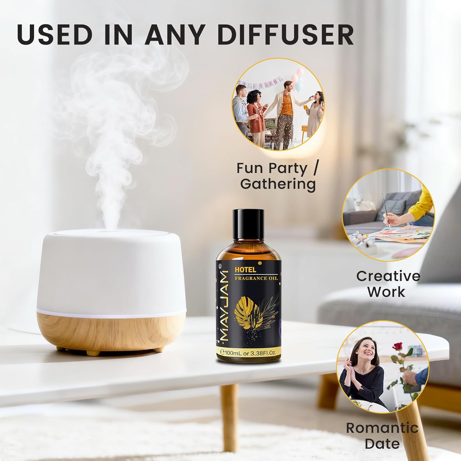 Thumbnail 3 de MAYJAM Hotel Fragrance Oil for Diffusers – 100ML, Premium Grade for Home, Spa and DIY Projects