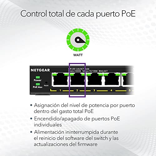 Thumbnail 3 de NETGEAR GS308EPP Switch Ethernet 8 puertos, PoE+ 123 W
